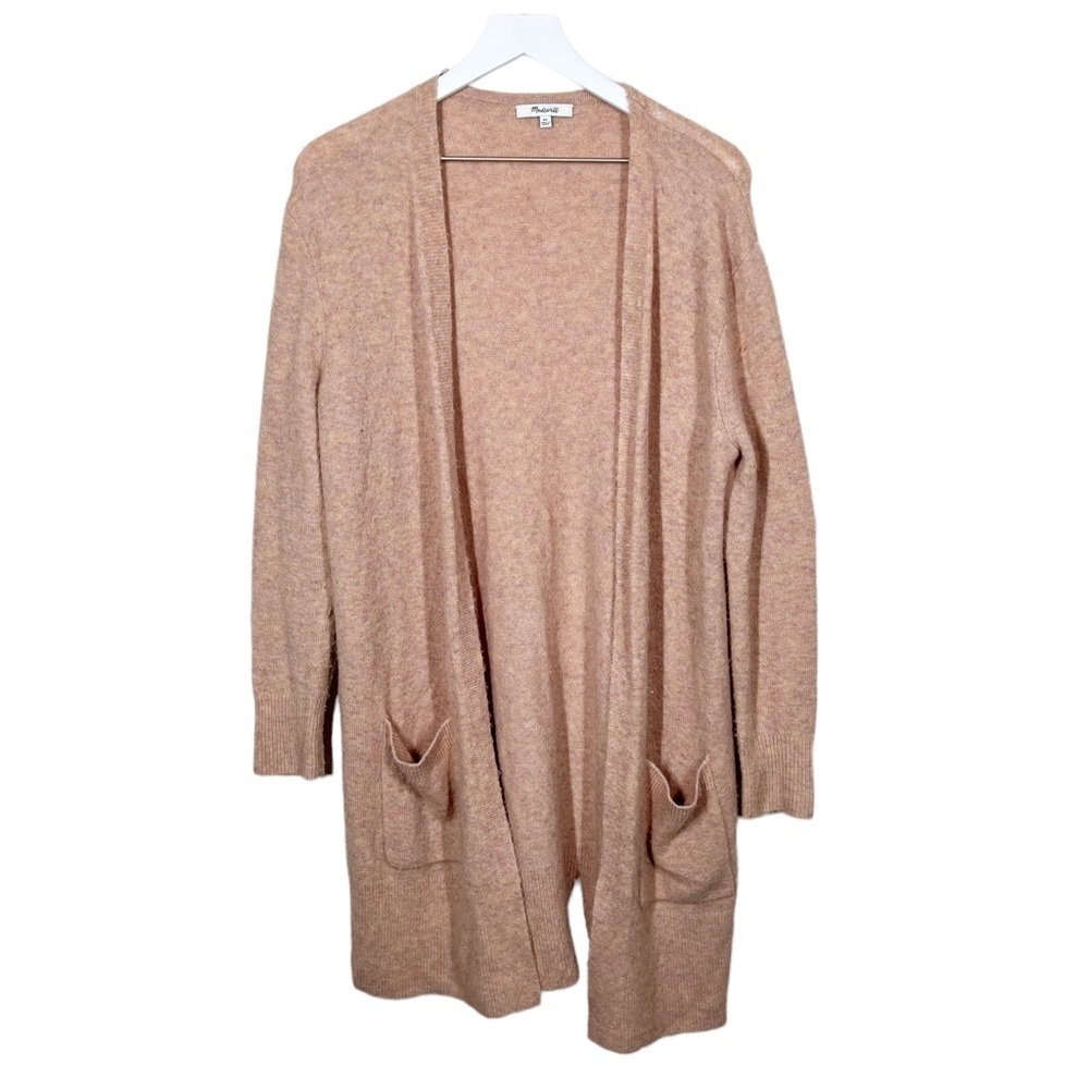 Madewell Kent Cardigan Sweater in Coziest Yarn Pink Womens XS Wool Alpaca
